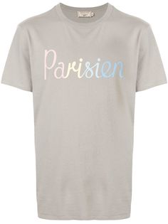 Maison Kitsuné футболка с принтом Parisien