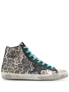 Golden Goose высокие кеды с эффектом потертости