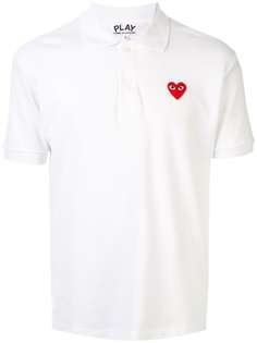 Comme Des Garçons Play рубашка-поло с вышитым логотипом