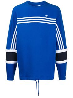 adidas полосатая толстовка с кулиской