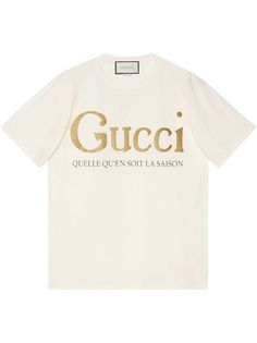 Gucci футболка с принтом и блестками