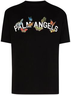 Palm Angels футболка Butterfly Collage