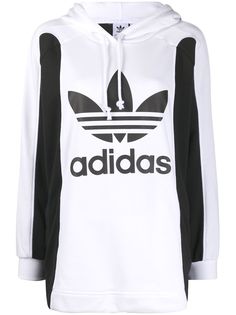 adidas logo print hoodie