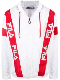 Fila сетчатая куртка с полосками и логотипом