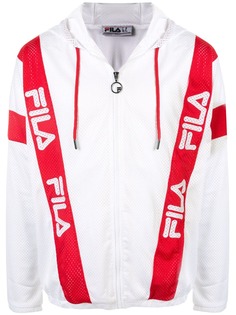 Fila сетчатая куртка с полосками и логотипом