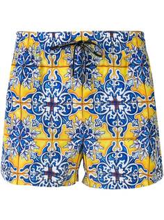 Dolce & Gabbana плавки-шорты с принтом Maiolica