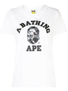 BAPE футболка с камуфляжным принтом