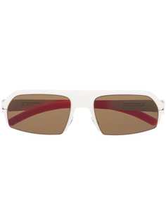 Mykita массивные солнцезащитные очки с эффектом омбре