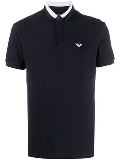 Emporio Armani рубашка-поло с логотипом