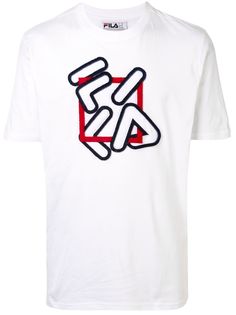 Fila футболка с вышитым логотипом