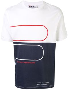 Fila футболка в стиле колор-блок с логотипом