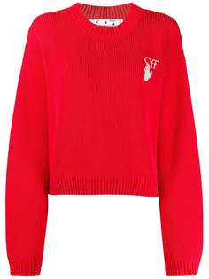 Off-White джемпер с вышитым логотипом