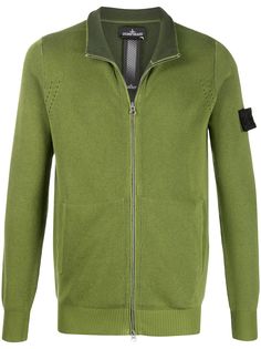Stone Island Shadow Project джемпер на молнии с нашивкой-логотипом