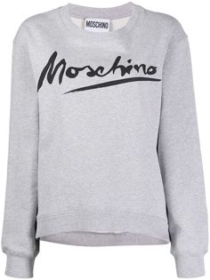 Moschino толстовка с круглым вырезом и логотипом Signature