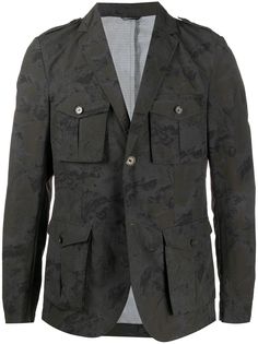 Daniele Alessandrini куртка-рубашка с камуфляжным принтом