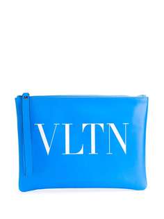 Valentino Valentino Garavani VLTN print clutch