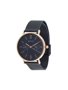 Bering наручные часы с фактурным ремешком