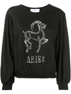 Alberta Ferretti толстовка Aries с круглым вырезом