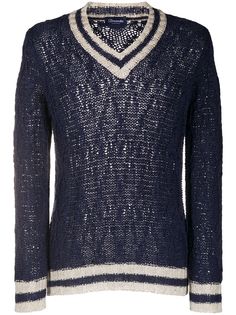 Drumohr DRUMOHR - Man - V NECK KNIT COTTON LINO