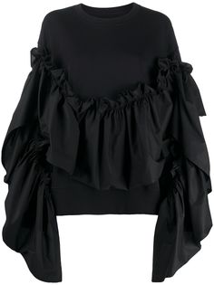 Mm6 Maison Margiela толстовка с оборками