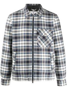 Woolrich пиджак в клетку на молнии