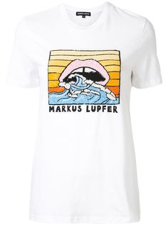 Markus Lupfer футболка с логотипом и пайетками