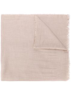 Faliero Sarti frayed trim knitted scarf