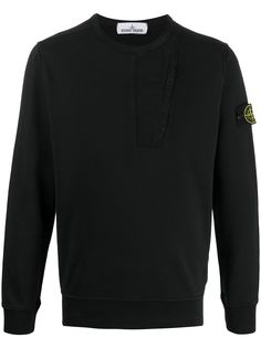Stone Island толстовка с нашивкой-логотипом