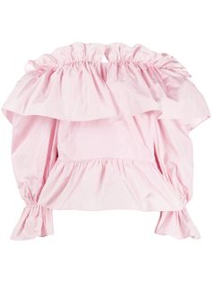 MSGM блузка с оборками