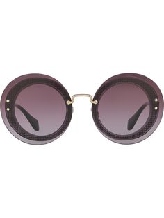 Miu Miu Eyewear солнцезащитные очки Reveal с блестками