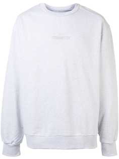 Juun.J Symmetry embroidered crew neck sweatshirt