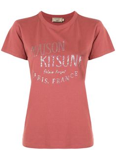 Maison Kitsuné футболка с логотипом