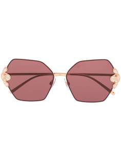 Dolce & Gabbana Eyewear декорированные солнцезащитные очки в шестиугольной оправе