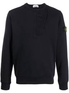 Stone Island толстовка с нашивкой-логотипом