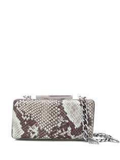 Just Cavalli клатч со змеиным принтом