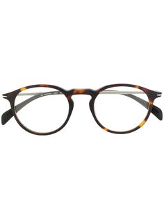DAVID BECKHAM EYEWEAR солнцезащитные очки в круглой оправе