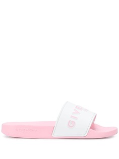Givenchy шлепанцы с логотипом