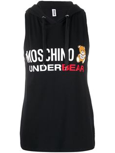 Moschino худи без рукавов с принтом Underbear