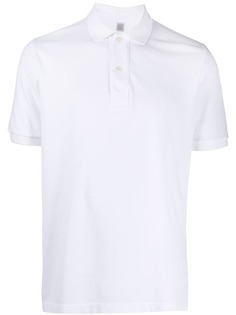 Eleventy однотонная рубашка-поло с короткими рукавами