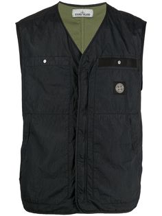 Stone Island logo patch vest