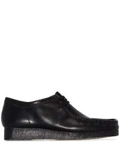 Clarks Originals black wallabee leather shoes