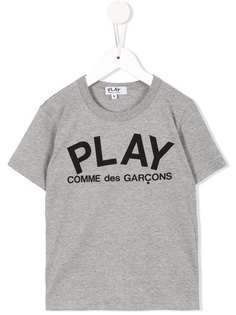 Comme Des Garçons Play Kids футболка с принтом логотипа