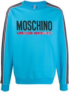 Moschino джемпер с принтом Under Where