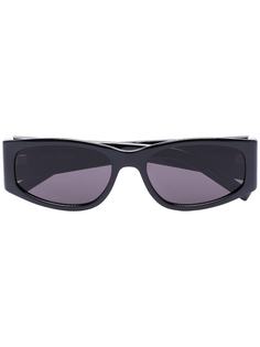 Saint Laurent Eyewear солнцезащитные очки в овальной оправе
