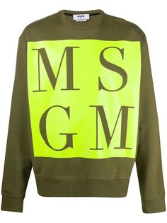 MSGM толстовка с круглым вырезом и логотипом