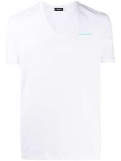 Dsquared2 футболка с V-образным вырезом и логотипом