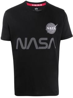 Alpha Industries футболка со светоотражающим принтом NASA