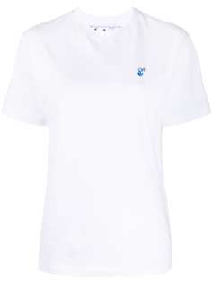 Off-White футболка с короткими рукавами и вышитым логотипом