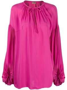 By Malene Birger oversized tie-neck blouse