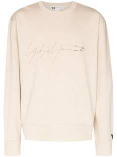 Y-3 signature logo cotton sweatshirt